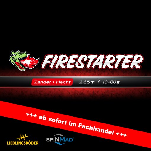 Ersatzrute: FIRESTARTER | Zander + Hecht | 2,65m